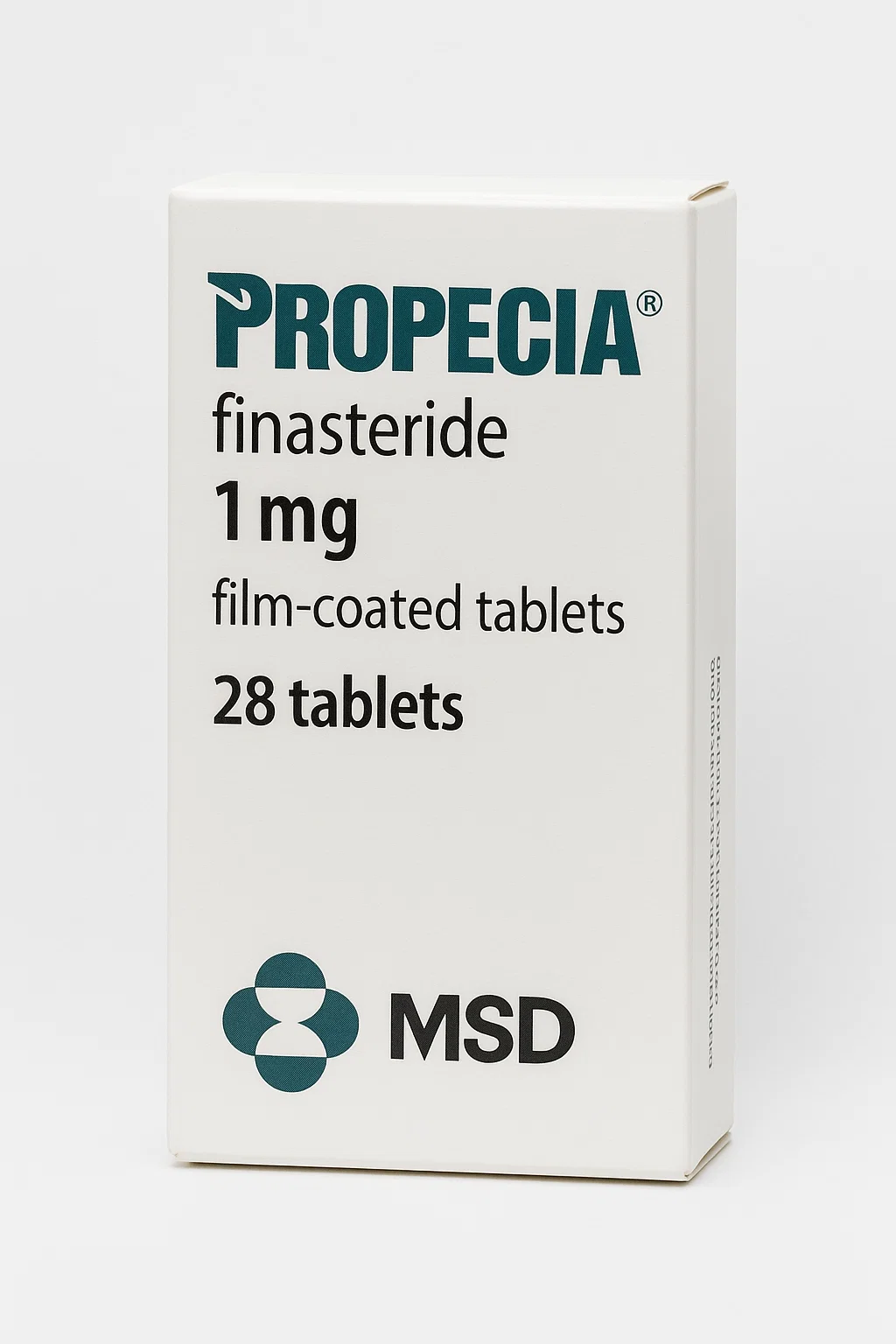 Box of Propecia 1mg Tablets for male hair loss
